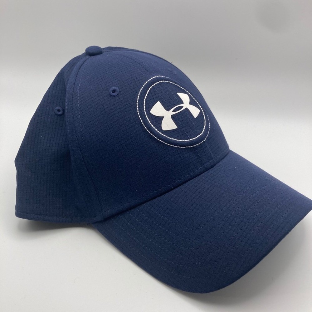 Under Armour Jordan Spieth Golf Cap Adult Lg/XL Navy White Logo Hat
